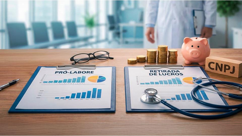 Pró-labore ou retirada de lucros: qual é a diferença e o que faz mais sentido para médicos e profissionais da saúde?